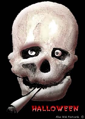 Squelette qui fume!