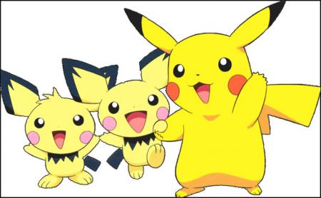 Pikachu avec deux Pichu!